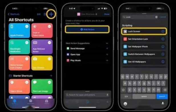 巩义苹果14锁屏维修店分享iPhone14升级iOS16.4后如何创建锁屏快捷方式 