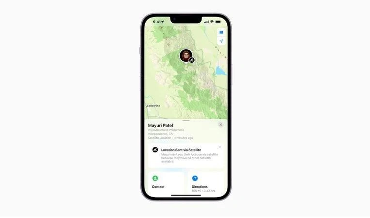 巩义苹果14维修分享iPhone14系列中 FindMy功能通过卫星分享位置方法教程 